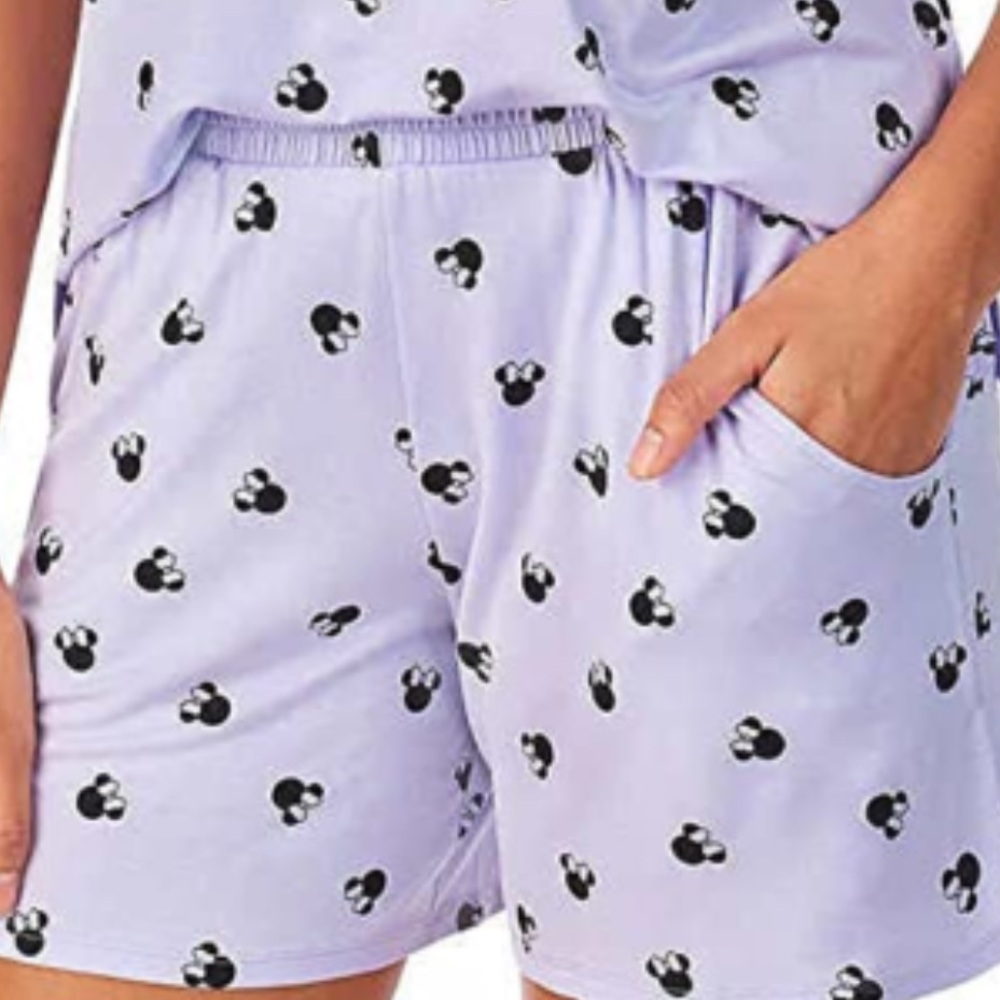 Disney Lavender Mickey Mouse Sleepwear shorts